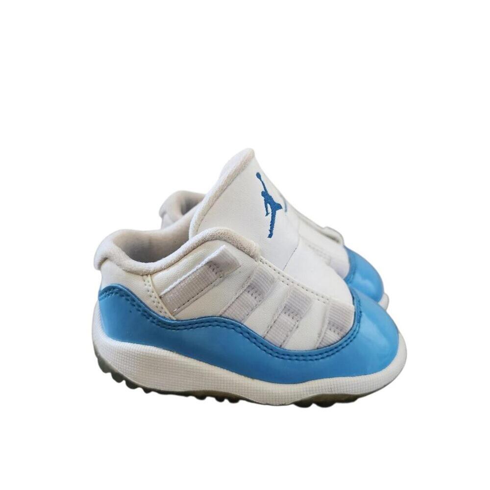 Jordan 11 Retro Low Columbia University Blue White Toddler Baby Shoes Size 4C